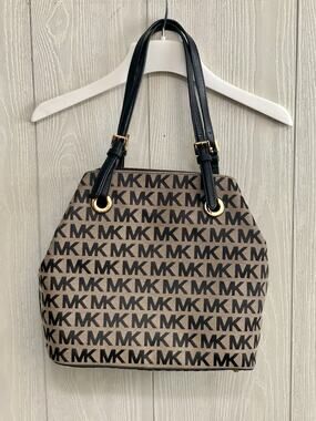 Michael Kors Signature Logo Jet Set Grab Bag Tote NWT